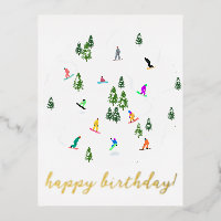 Snowboarder Snowboard Illustration Anniversaire