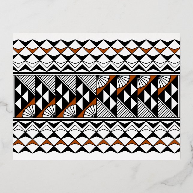 Carte Postale De Vacances En Aluminium Southwest Native American Rain and Sun Design 2 (Recto)