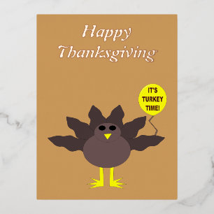 Carte Postale De Vacances En Aluminium Turquie Heure Thanksgiving Custom