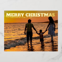 TYPE BOLD TEXTE MODÈLE Joyeux Noël Gold Photo