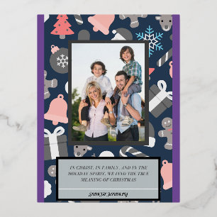 Carte Postale De Vacances En Aluminium Véritable signification de la carte de Noël