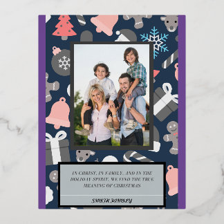 Carte Postale De Vacances En Aluminium Véritable signification de la carte de Noël