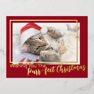Carte Postale De Vacances En Aluminium Vous souhaite un Noël parfaitement craquant 2 Phot