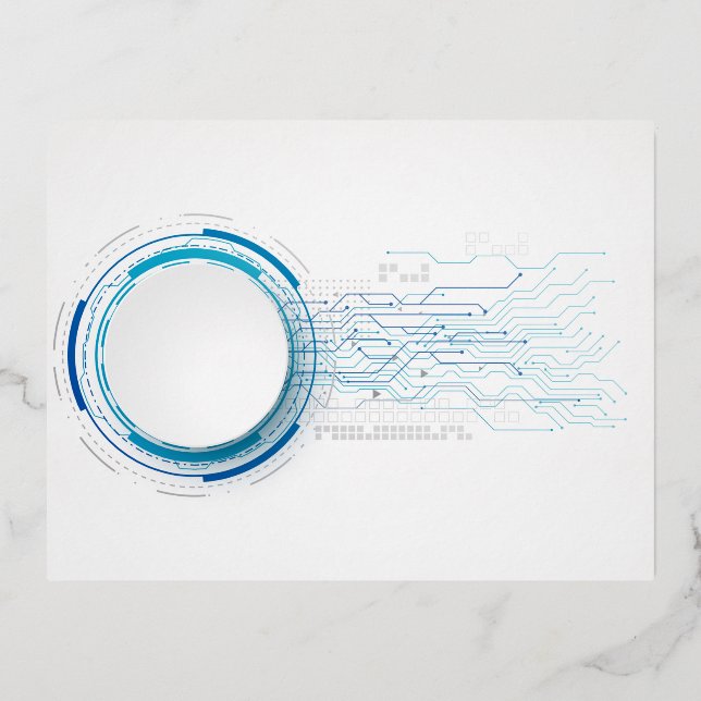 Carte postale de vacances en papier d'aluminium (Recto)