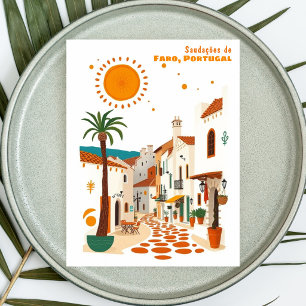 Carte postale de vacances Faro Algarve Portugal
