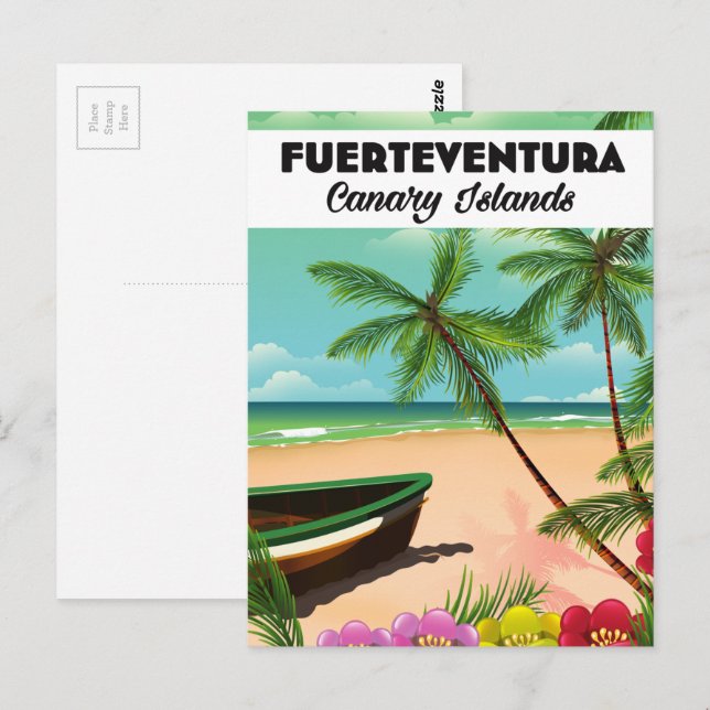 Carte postale de vacances Fuerteventura Îles Canar (Devant / Derrière)