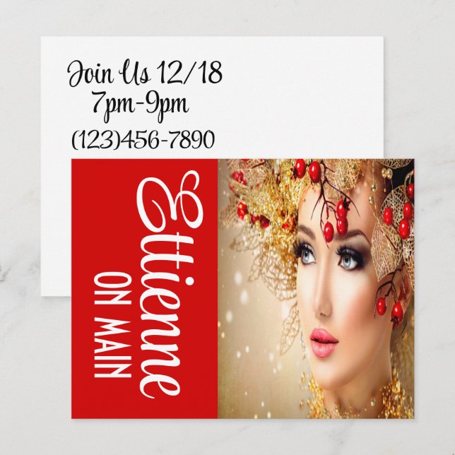 Carte postale de vacances / Invitation (Devant / Derrière)