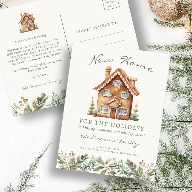 Carte postale de vacances itinérante (New Home Moving Holiday Postcard
)