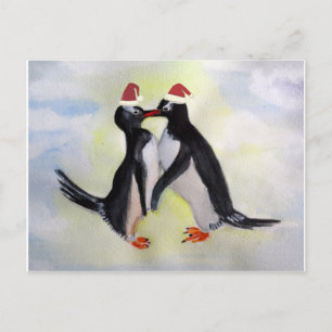 Carte postale de vacances Penguins