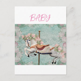 Carte postale de vacances pour bébé