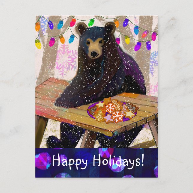 Carte postale de vacances pour l'ours et les cooki (Devant)
