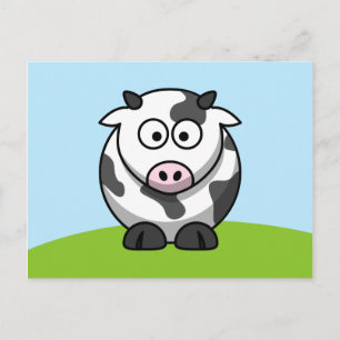 Carte postale de vache mignonne