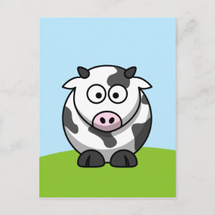 Carte postale de vache mignonne