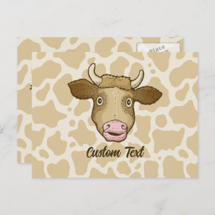 Carte postale de vache surprise