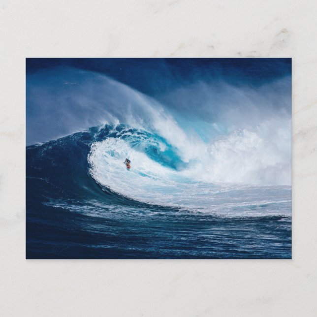 Carte postale de vague de surf (Devant)