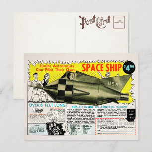 Carte postale de vaisseau spatial de commande par 
