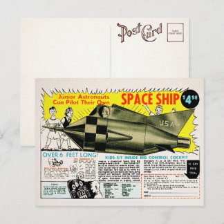 Carte postale de vaisseau spatial de commande par 