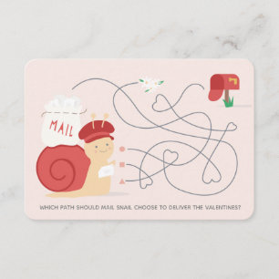 Carte postale de Valentine de salle de classe