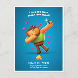 Carte postale de Valentine pour Leo