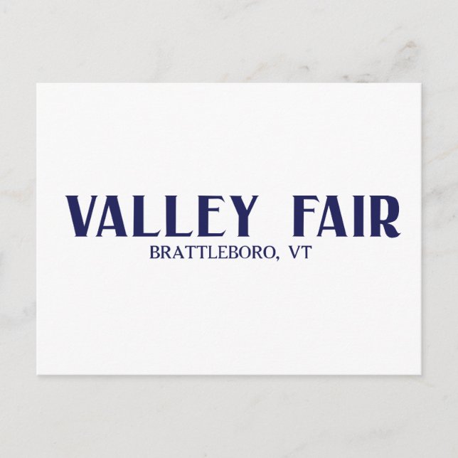 Carte postale de Valley Fair (Devant)