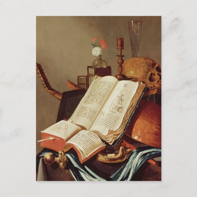 Carte Postale De Vanitas toujours la vie (Devant)