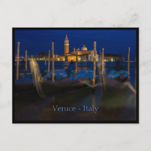Carte postale de Venise, Italie la nuit