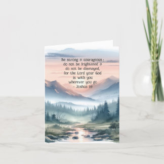 Carte postale de verset biblique à l'aquarelle chr