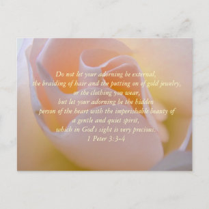 Carte postale de verset biblique de beauté inspira