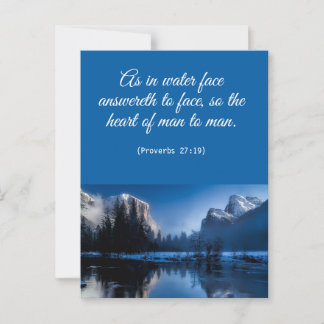 Carte postale de verset biblique spirituel élégant