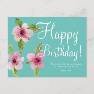 Carte postale de verset de la Bible pour un annive