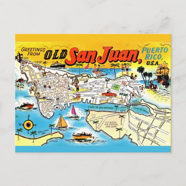 Carte postale de Vieux San Juan (Devant)