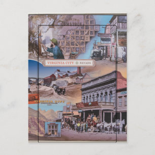 Carte postale de Virginia City Nevada