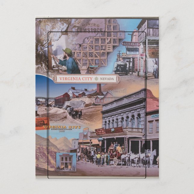 Carte postale de Virginia City Nevada (Devant)