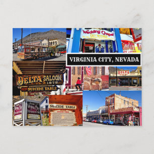 CARTE POSTALE DE VIRGINIA CITY, NEVADA