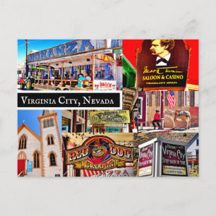 CARTE POSTALE DE VIRGINIA CITY, NEVADA
