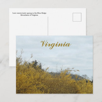 Carte postale de Virginie
