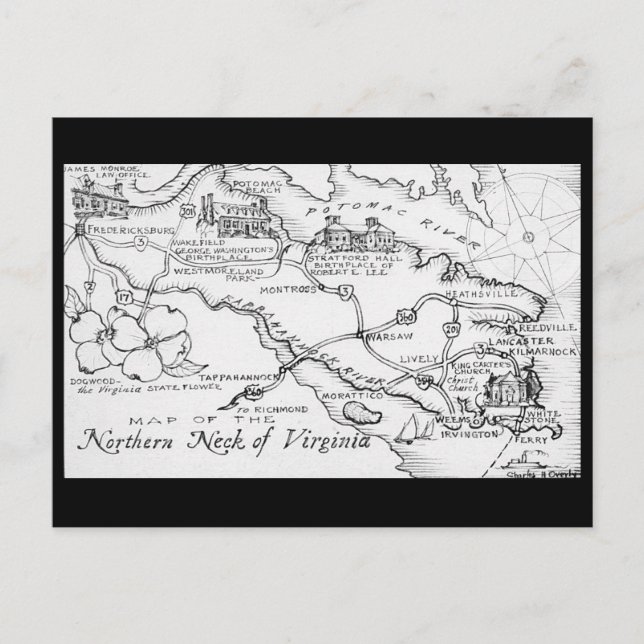 Carte postale de Virginie du Nord (Devant)