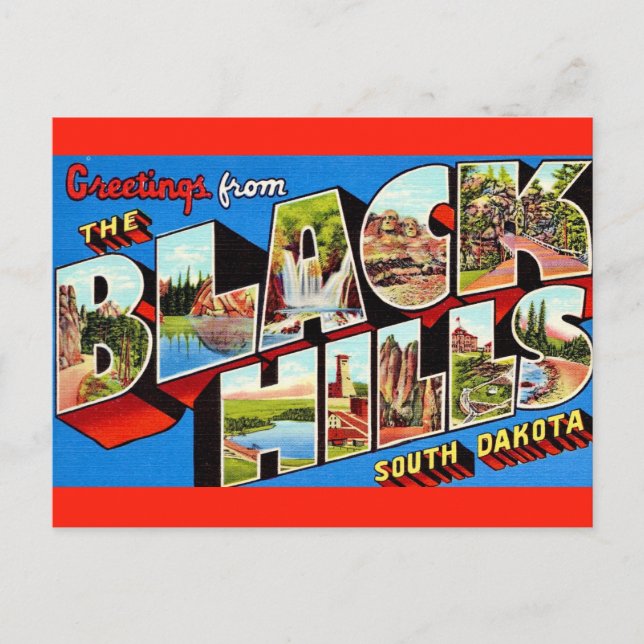 Carte postale de voeux Black Hills (Devant)