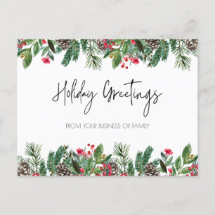 Carte postale de voeux de Noël