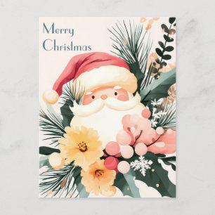 Carte postale de voeux de Noël festive et élégante