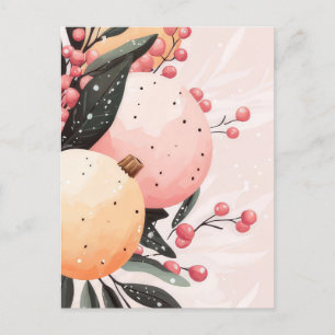 Carte postale de voeux de Noël festive et élégante
