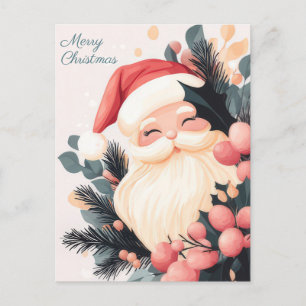 Carte postale de voeux de Noël festive et élégante