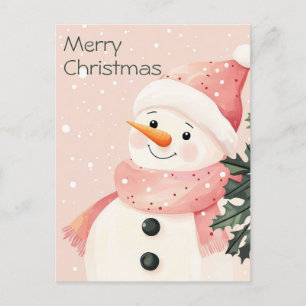 Carte postale de voeux de Noël festive et élégante