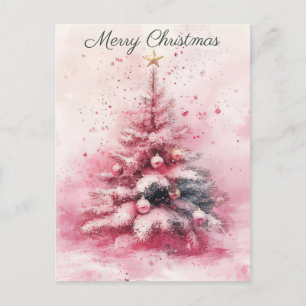 Carte postale de voeux de Noël festive et élégante