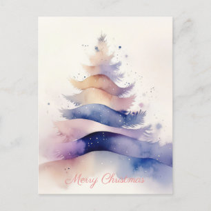 Carte postale de voeux de Noël festive et élégante