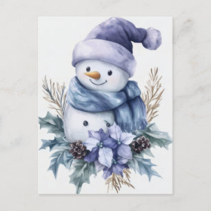 Carte postale de voeux de Noël festive et élégante
