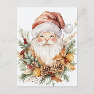 Carte postale de voeux de Noël festive et élégante