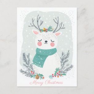 Carte postale de voeux de Noël festive et élégante