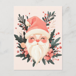 Carte postale de voeux de Noël festive et élégante