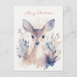 Carte postale de voeux de Noël festive et élégante